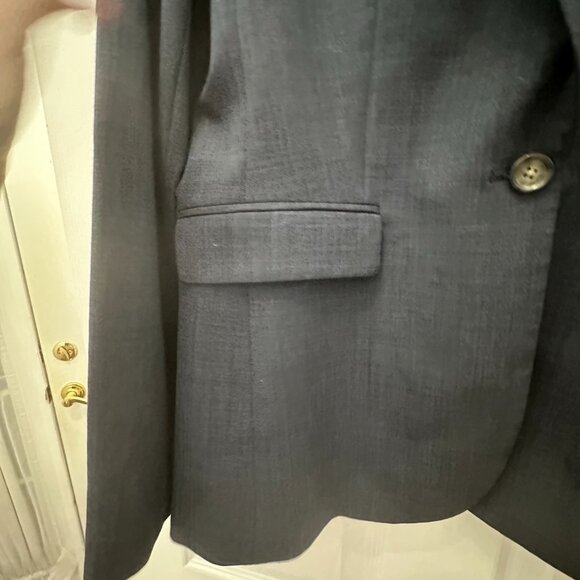 Banana Republic Navy Suit Jacket Blazer Size 12 - Picture 4 of 13